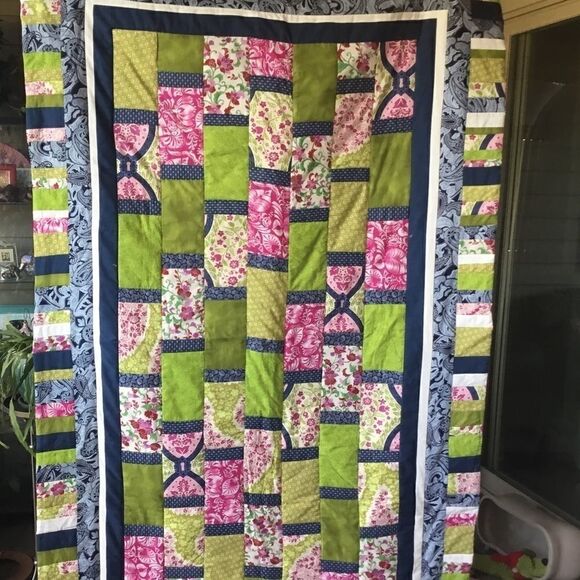 Handmade Quilt 46” x 77”